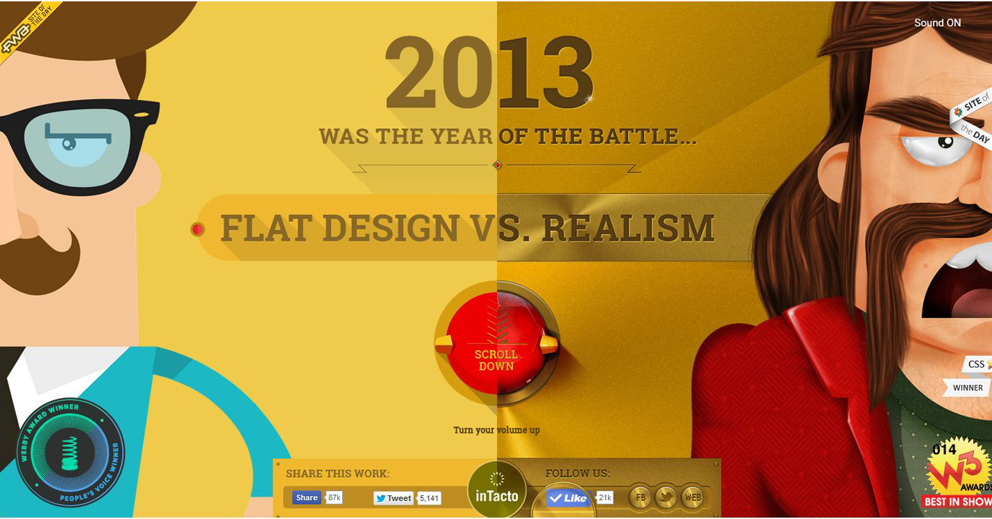 flat vs realism